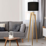 LUND COMPLETE FLOOR LAMP BLACK lifestyle