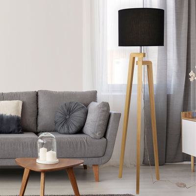 LUND COMPLETE FLOOR LAMP BLACK lifestyle