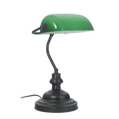 Bankers Touch Table Lamp - Black