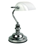 Bankers Touch Table Lamp - Chrome