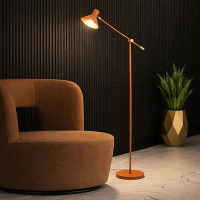 Olav Floor Lamp in Beige, Black, Green, orange — lifestyle