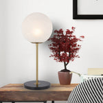 Oliana 20 Table Lamp Antique Gold & Alabastro Glass