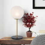 Oliana 25 Table Lamp Antique Gold & Alabastro Glass
