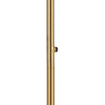 Oliana Floor Lamp 1 Lt in Antique Gold & Alabastro Glas