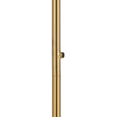 Oliana Floor Lamp 1 Lt in Antique Gold & Alabastro Glas