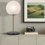Oliana 25 Table Lamp Antique Gold & Alabastro Glass — lifestyle