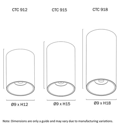 Oren 18W LED Surface Mounted Downlight Dimmable