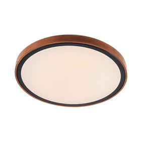 Orlin 42Cm 24W LED Oyster Step Dimmable Ceiling Light — Wood| Black