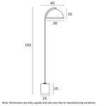Ortez Floor Lamp 1Lt