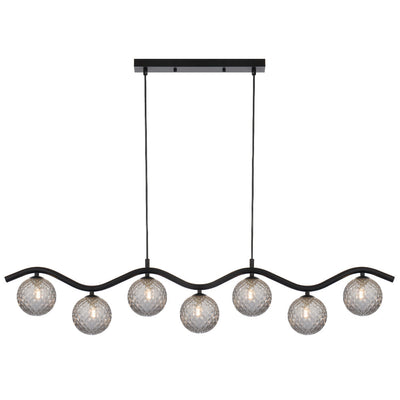 Orton 7 Pendant Light — Smoke Tear