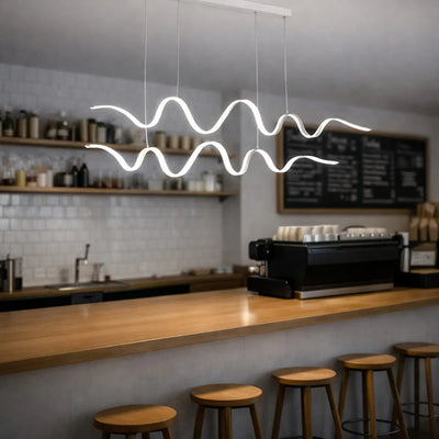 Oselia Linear Pendant Light — lifestyle