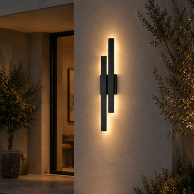 Ostel Twin Exterior LED Wall Light — lifestyle