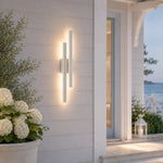 Ostel Twin Exterior LED Wall Light — lifestyle