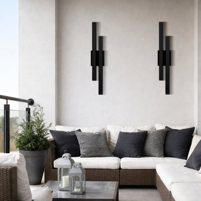 Ostel Twin Exterior LED Wall Light — lifestyle