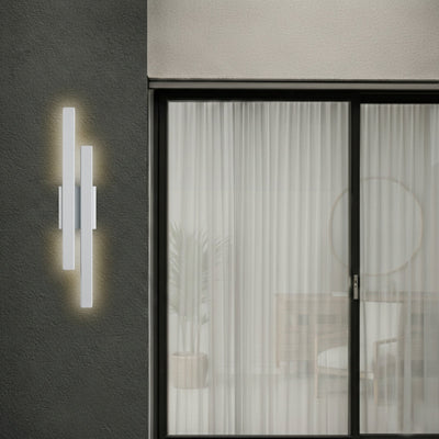 Ostel Twin Exterior LED Wall Light — lifestyle