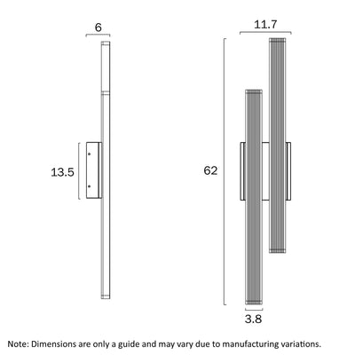 Ostel Twin Exterior LED Wall Light