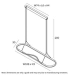 Ostrom Rectangle LED Pendant