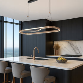 Ostrom Rectangle LED Pendant — lifestyle