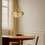 Overton CTC Pendant Light 6Lt in Brass — lifestyle