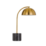 ortez Floor Lamp in Black/Antique Gold or White/Antique