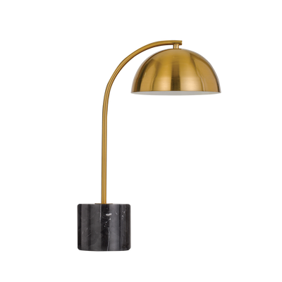 ortez Floor Lamp in Black/Antique Gold or White/Antique