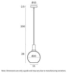 Patino 20Cm Pendant Light