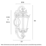 Pedral 18Cm Exterior Wall Light Small