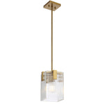 Pelion Pendant Light in Antique Gold or Chrome