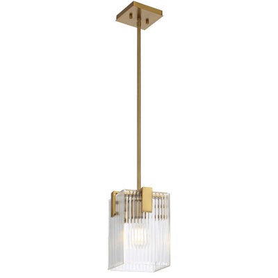 Pelion Pendant Light in Antique Gold or Chrome