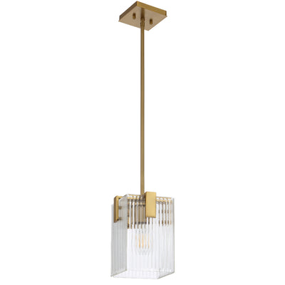 Pelion Pendant Light in Antique Gold or Chrome