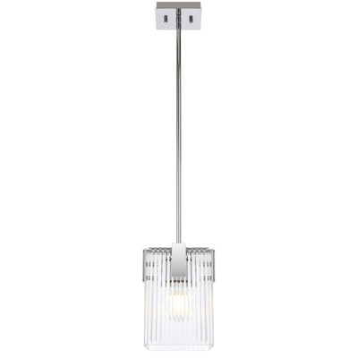Pelion Pendant Light in Antique Gold or Chrome