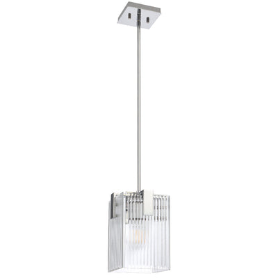 Pelion Pendant Light in Antique Gold or Chrome