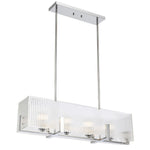 Pelion Pendant Light 4Lt in Antique Gold or Chrome