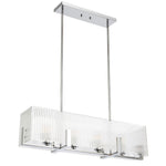 Pelion Pendant Light 4Lt in Antique Gold or Chrome