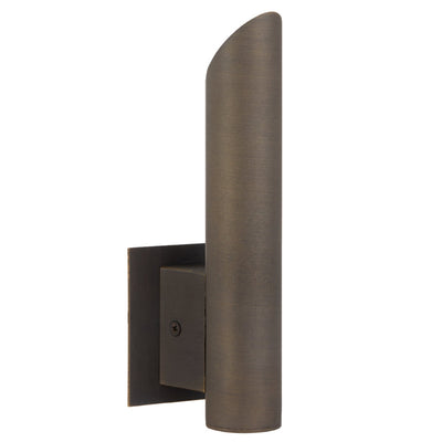 Penros Single Exterior Wall Light — Antique Brass