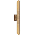 Penros Twin Exterior Wall Light — Natural Brass