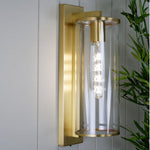 Perova Cylinder Outdoor Wall Light (H500mm) — lifestyle