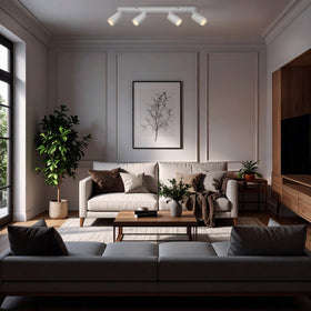 Picard 4 Light Ceiling Spotlight — lifestyle