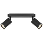 Picard 2 Light Ceiling Spotlight — Black