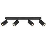 Picard 4 Light Ceiling Spotlight — Black