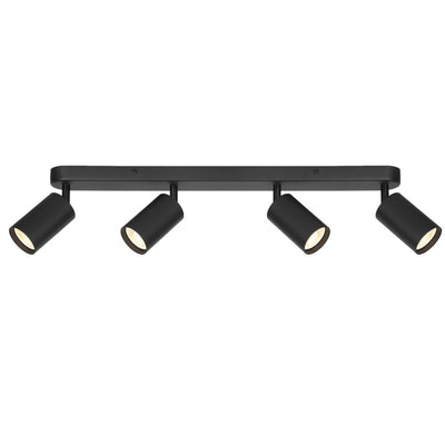 Picard 4 Light Ceiling Spotlight — Black