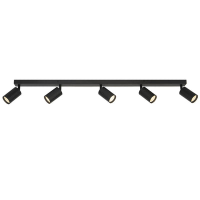 Picard 5 Light Ceiling Spotlight — Black