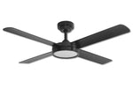 Hunter Pacific Pinnacle 3 DC 52 inch Ceiling Fan Matt Black with LED Light