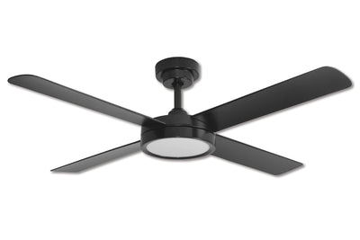 Hunter Pacific Pinnacle 3 DC 52 inch Ceiling Fan Matt Black with LED Light