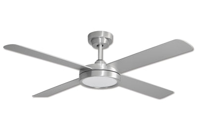 Hunter Pacific Pinnacle 3 DC 52 inch Ceiling Fan Brushed Aluminium with LED Light