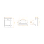 Domus PLEX-COB Straight Strip To Strip Connector 5 Pack