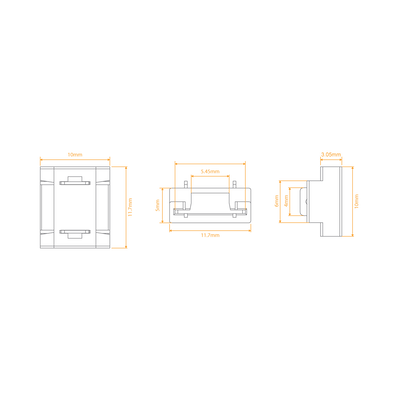Domus PLEX-COB Straight Strip To Strip Connector 5 Pack