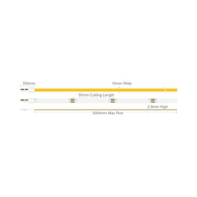 Domus PLEX-COB Tunable 20W P/M Strip 24V CRI90 IP54 840LED/M 1m