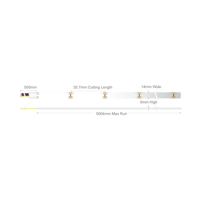 Domus PLEX-Rgb+tune/Wht 21W P/M COB Strip 24V IP67 840LED/M 1m