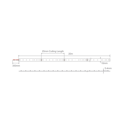Domus PLEX-SMD 9W P/M Strip 24V CRI90 IP54 120LED/M 1m